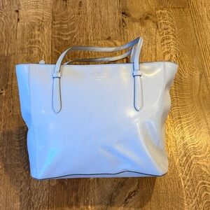 Kate Spade Gray/Light Blue Tote Bag